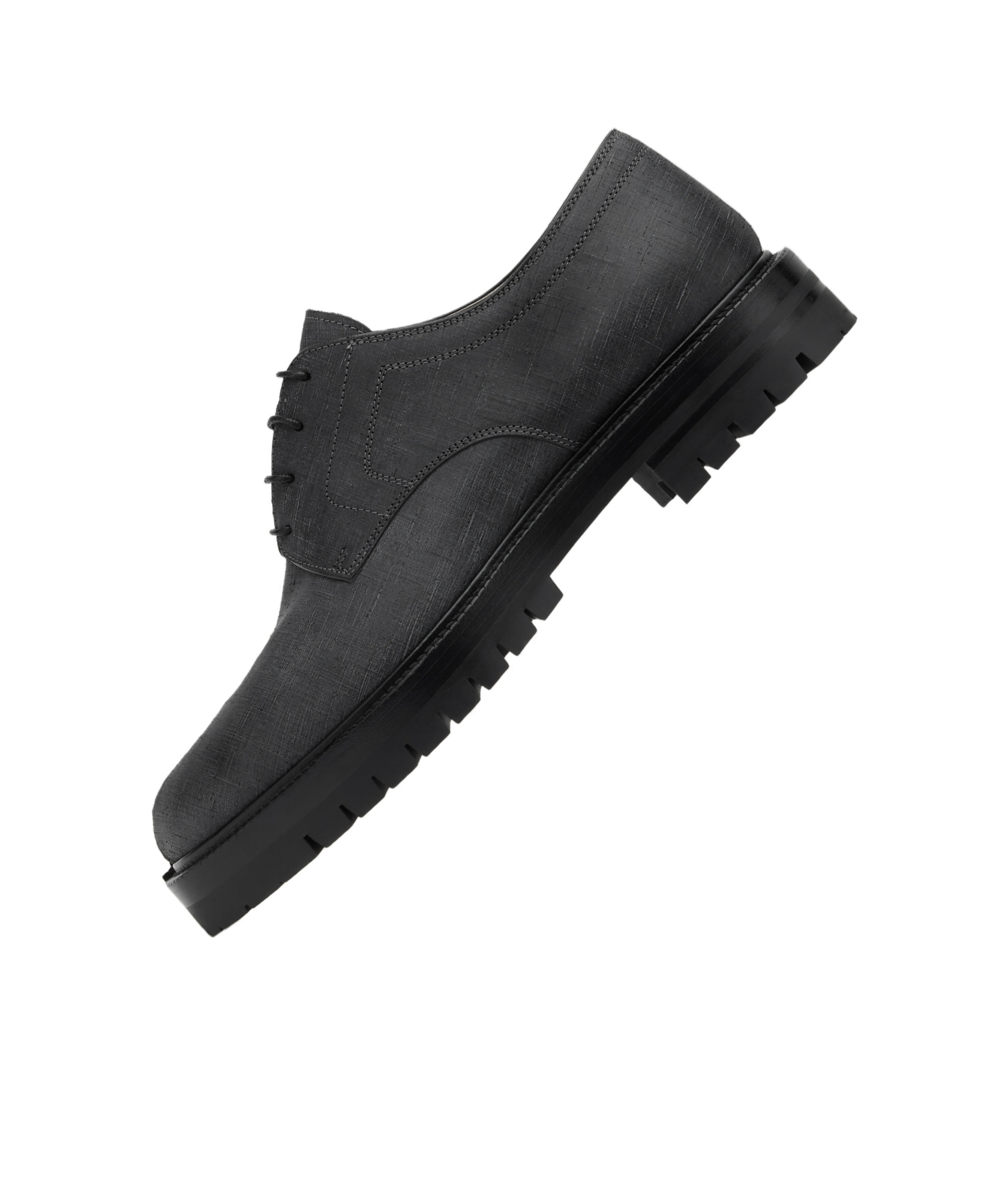 Maison Margiela Tabi Laced Shoes In Black