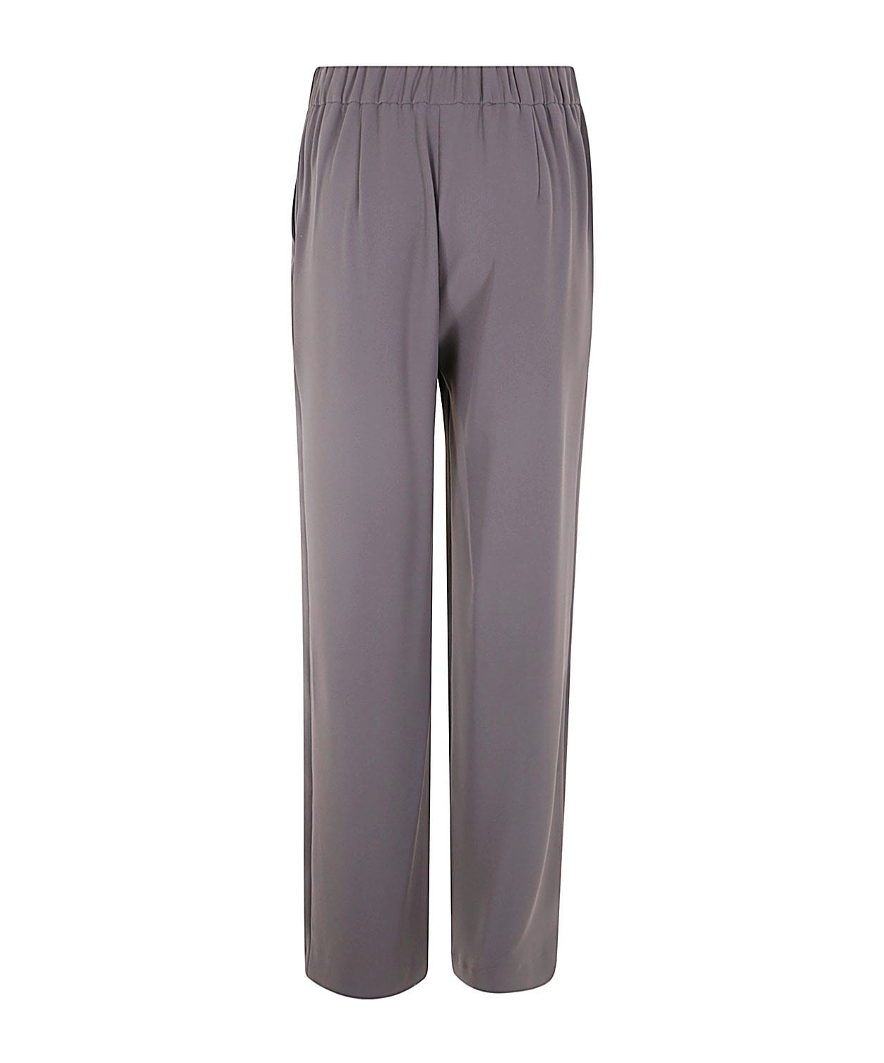 Shop P.a.r.o.s.h Tailored Wide-leg Trousers In Gray