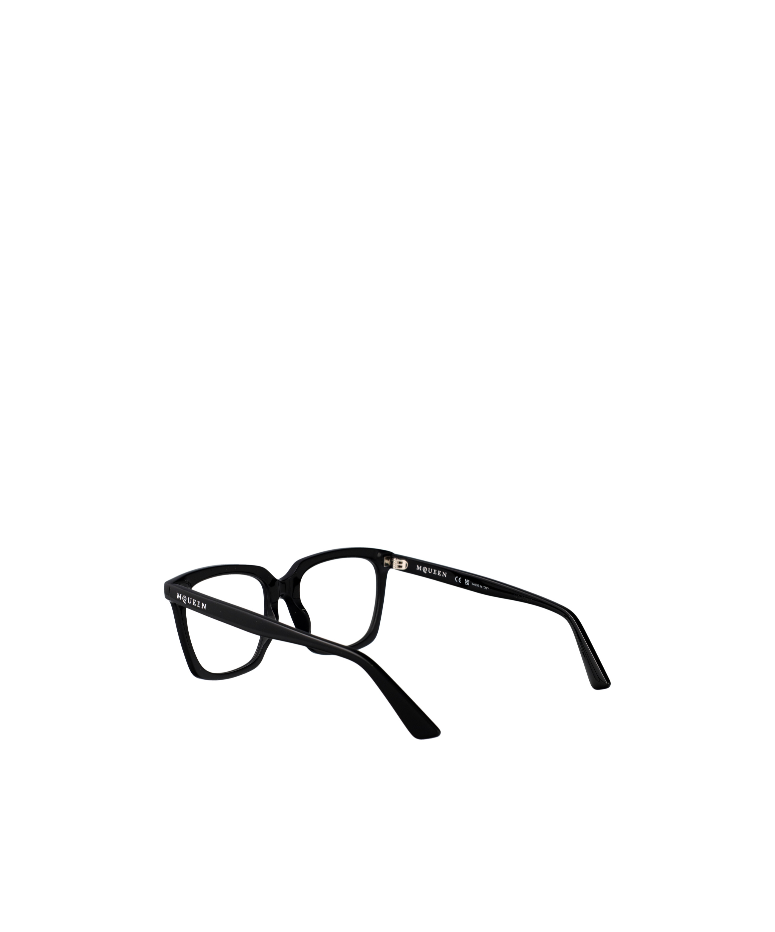 Alexander Mcqueen Eyewear Square Frame Glasses In Black