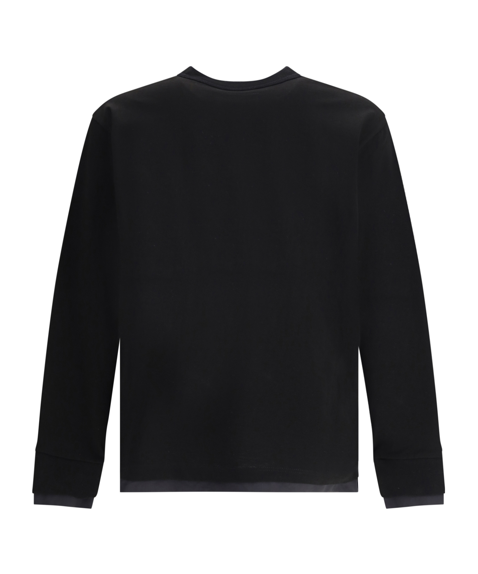 Sacai Pocket Layered T-shirt In Black