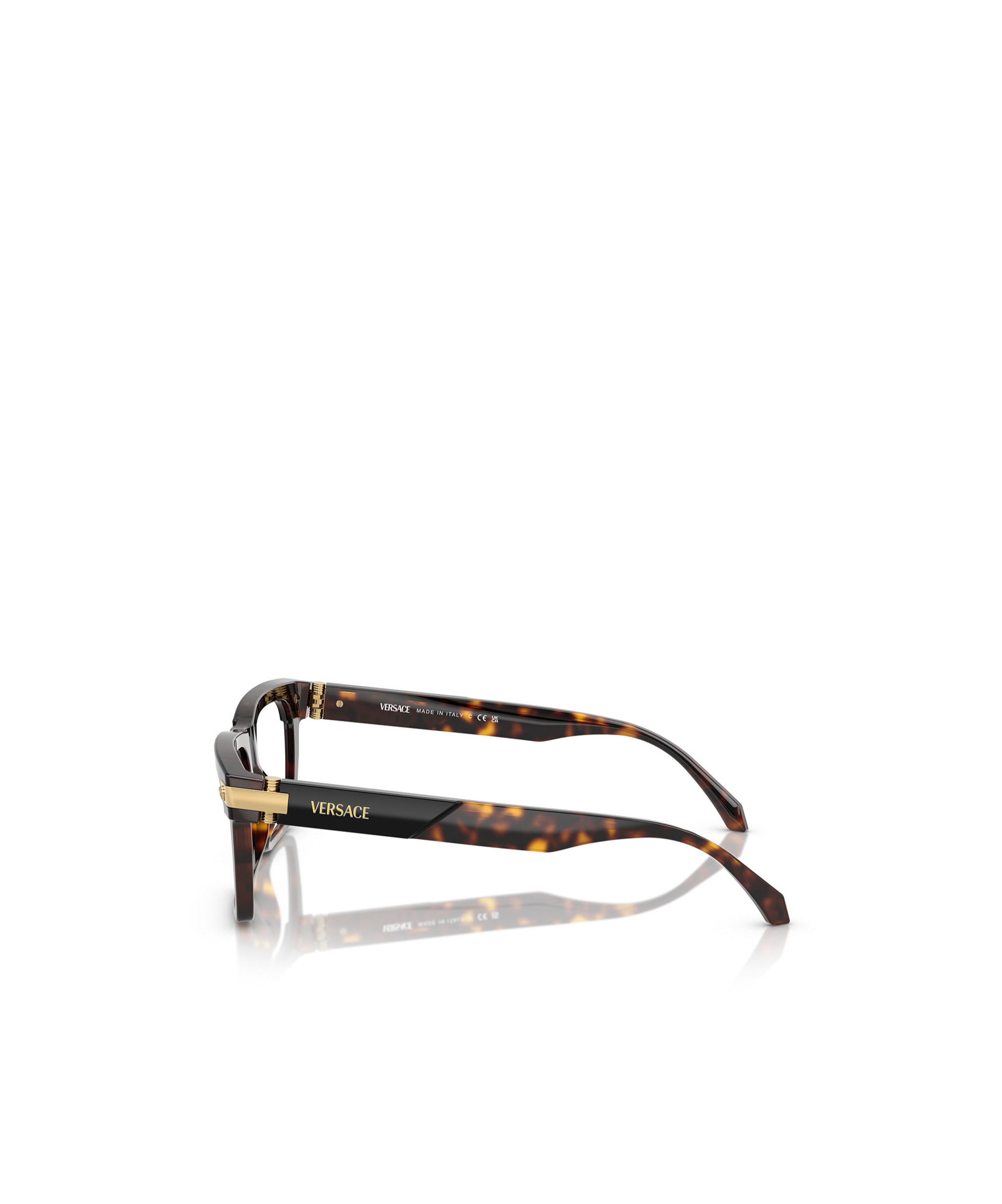 Versace Square-frame Glasses In Black