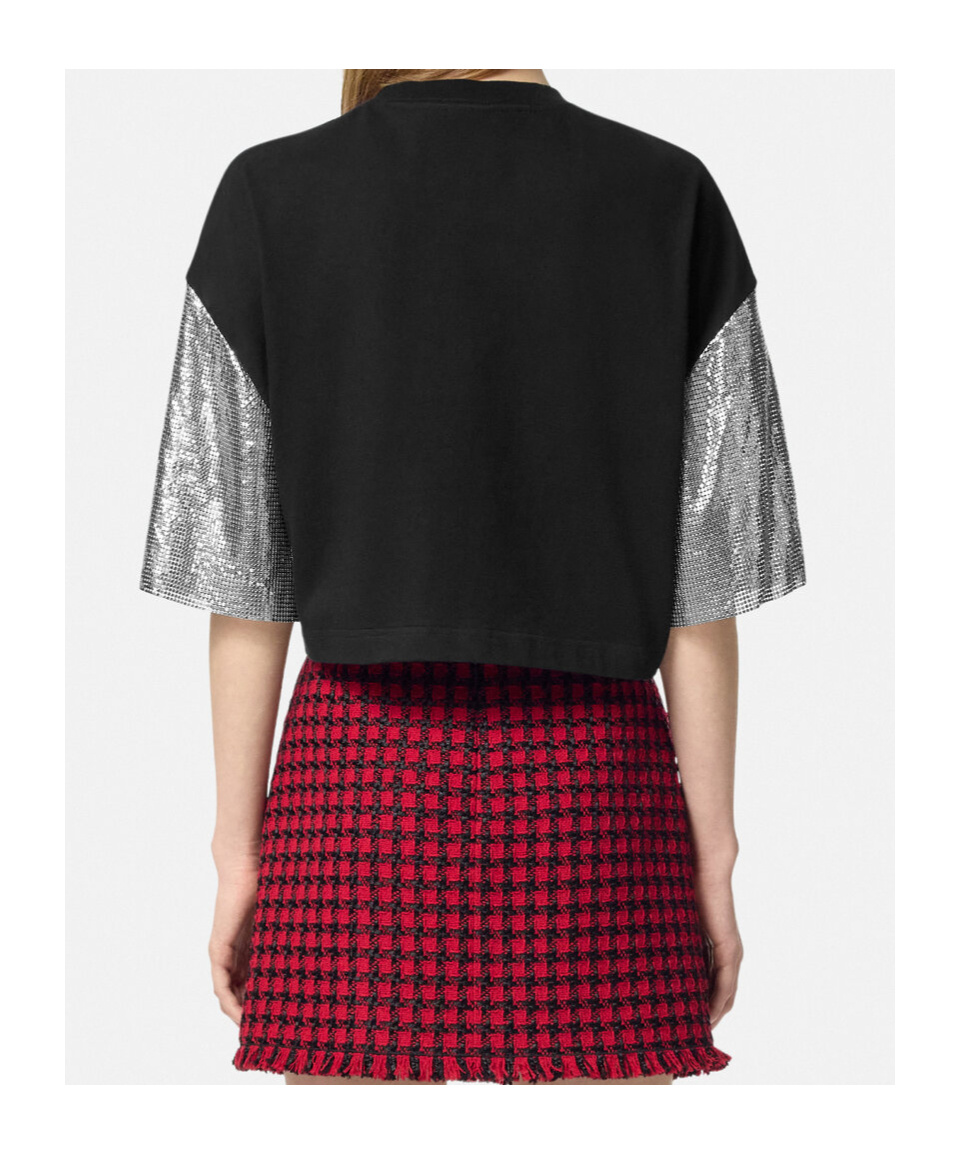 Versace Logo-print T-shirt In Black