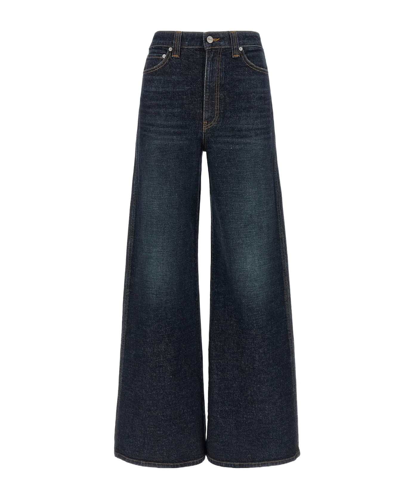 Khaite Belt Loop Jeans In Blue