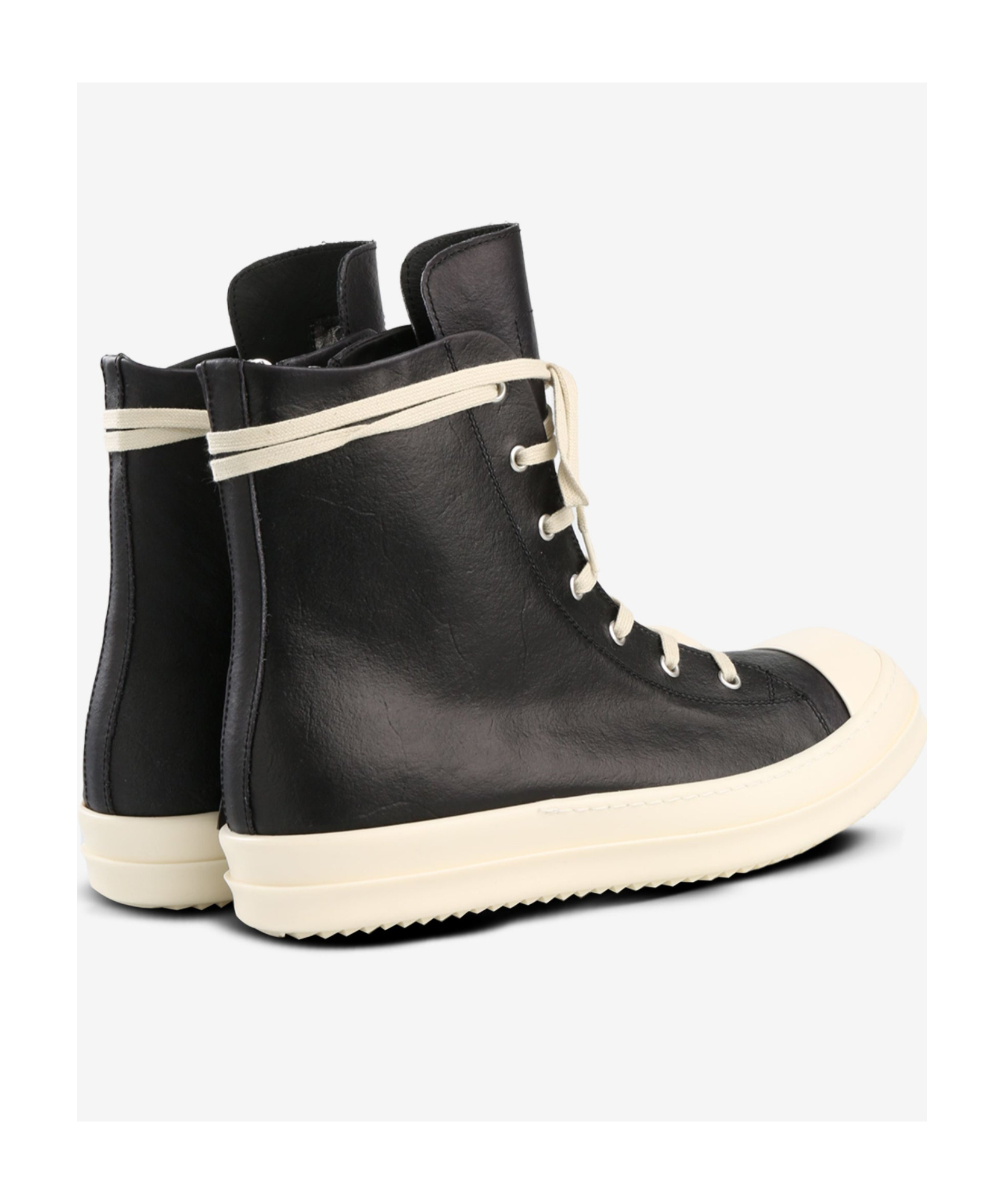 Rick Owens Black Hollywood Mega Bumper Sneakers In Black