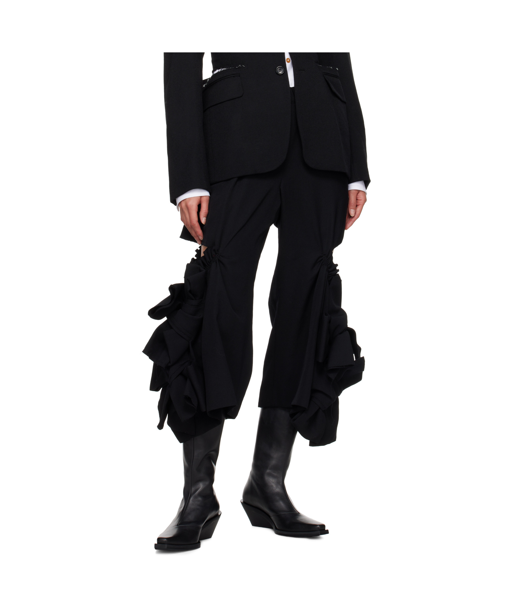 COMME DES GARÇONS ELASTIC WAIST CASUAL PANTS