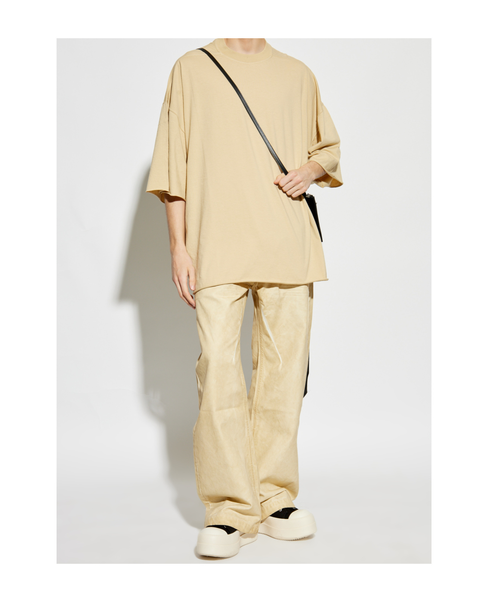 Rick Owens Drkshdw Short-sleeved T-shirt In Nude