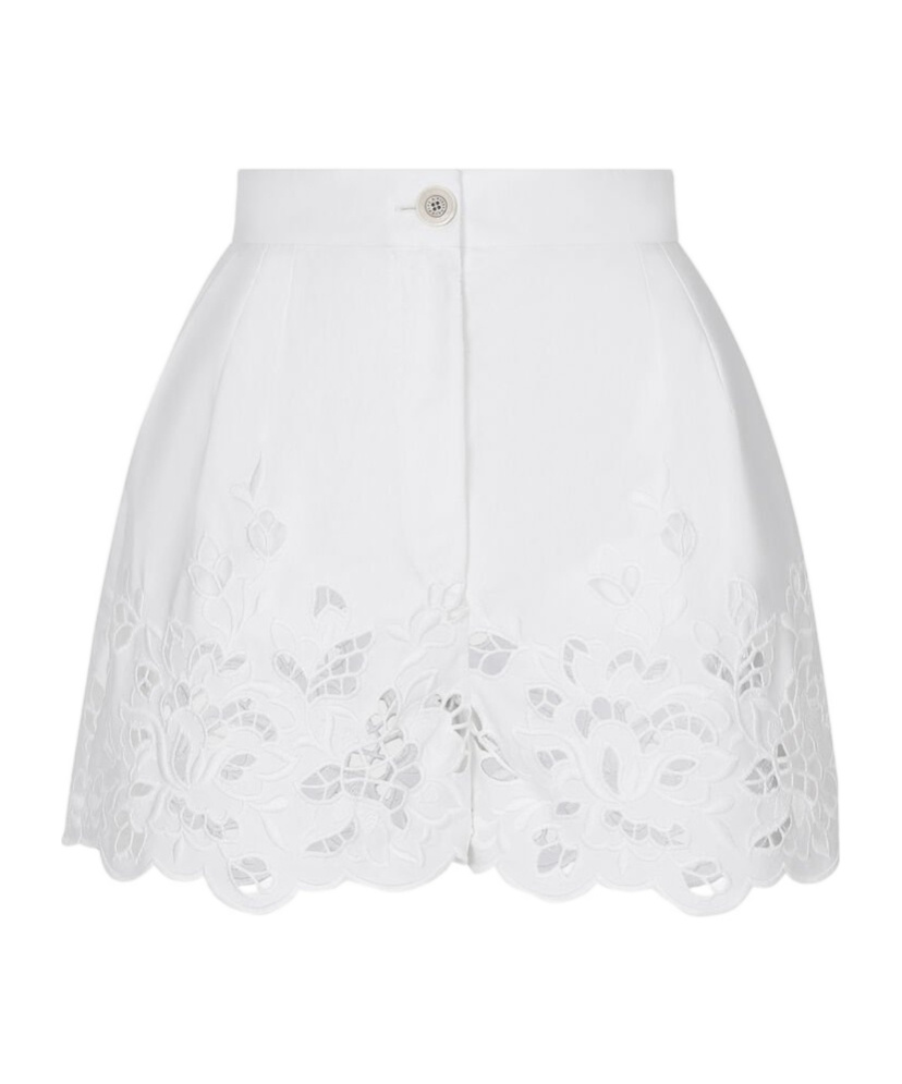 Dolce & Gabbana Shorts With Cut-out Detailing In White