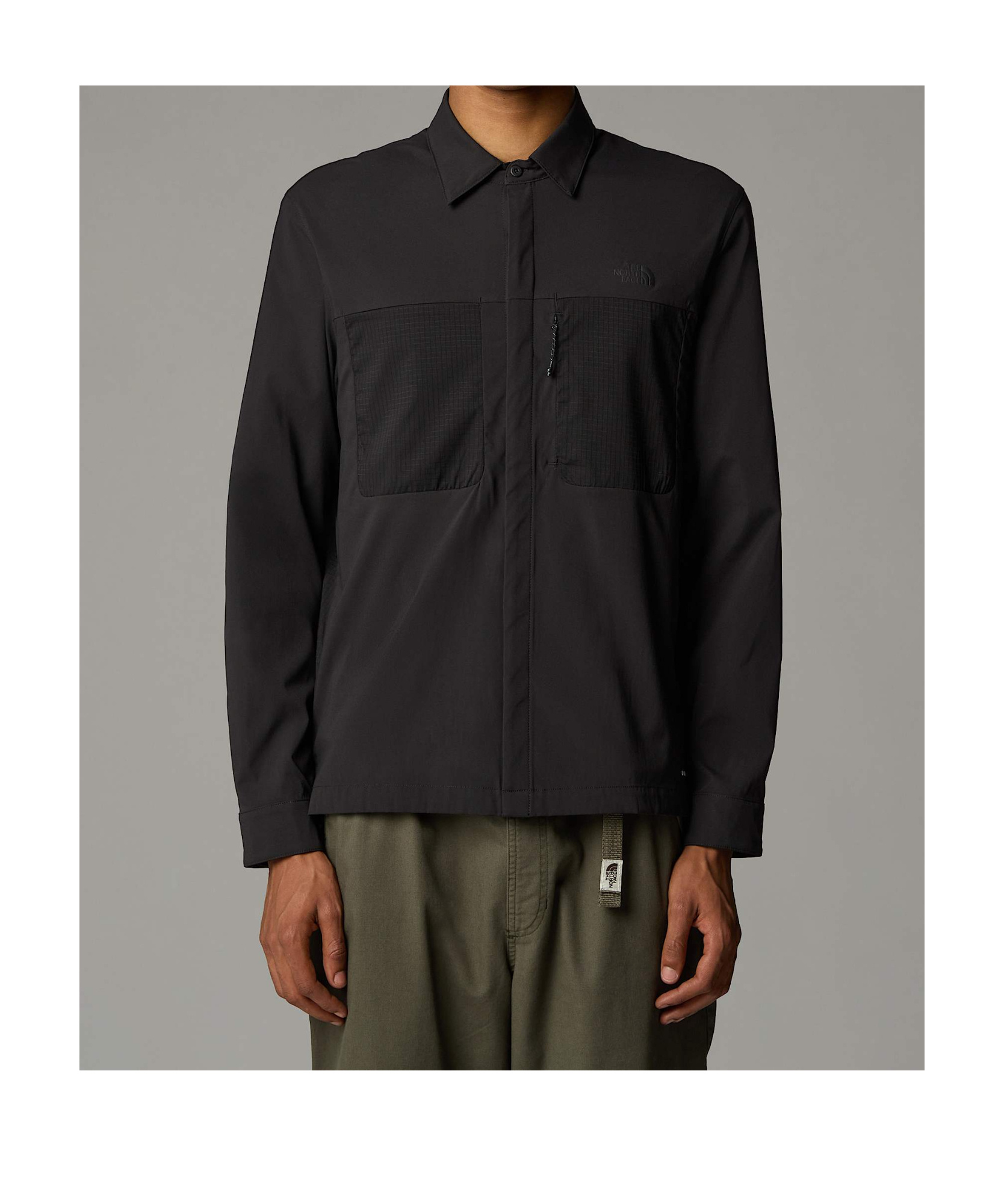 The North Face Mens Lightrange Long-sleeve Shirt In Tnf Black