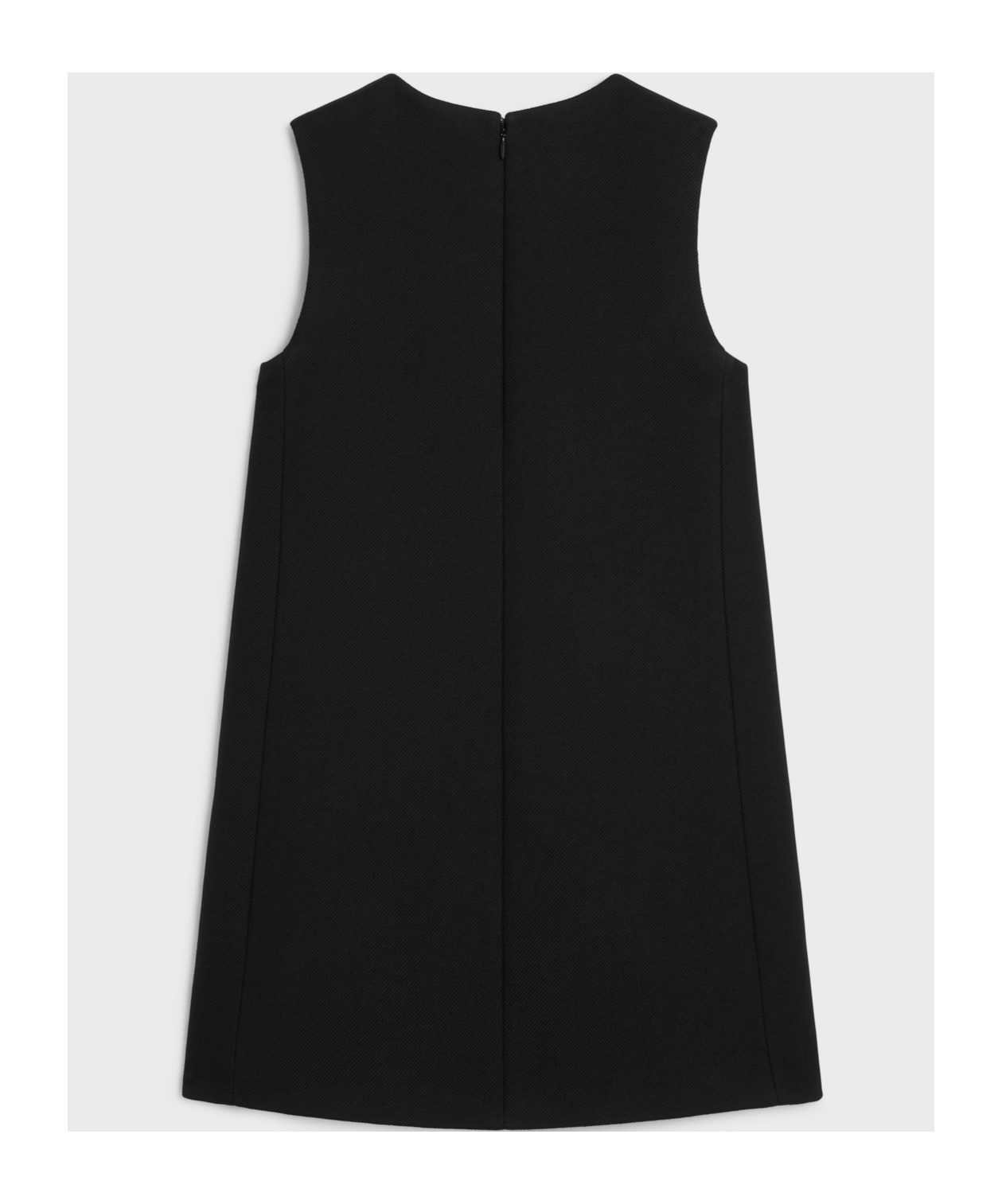 Celine Double-sided Wool Knitted Miniskirt In Black