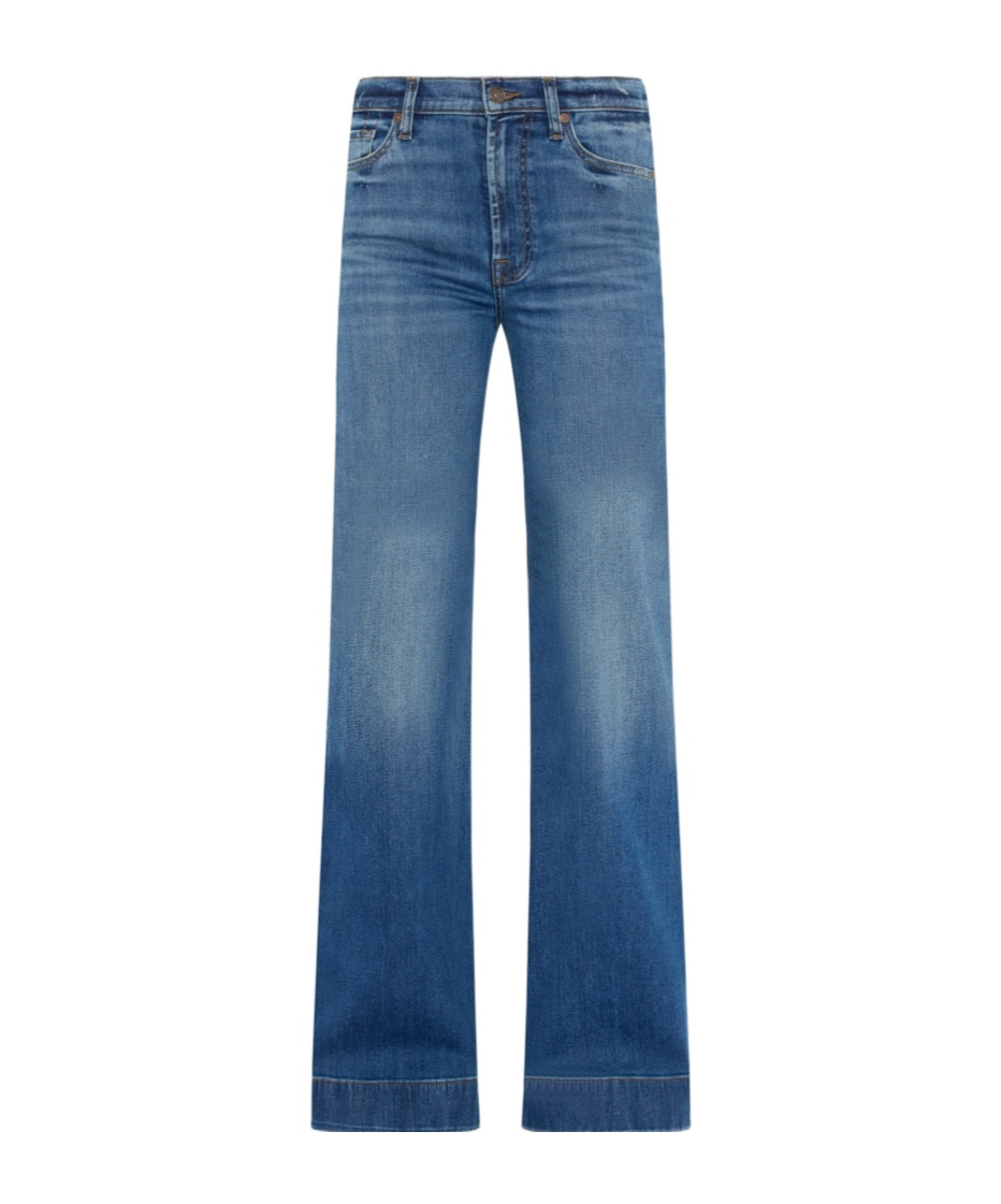 7 For All Mankind Belt-loop Jeans In Blue
