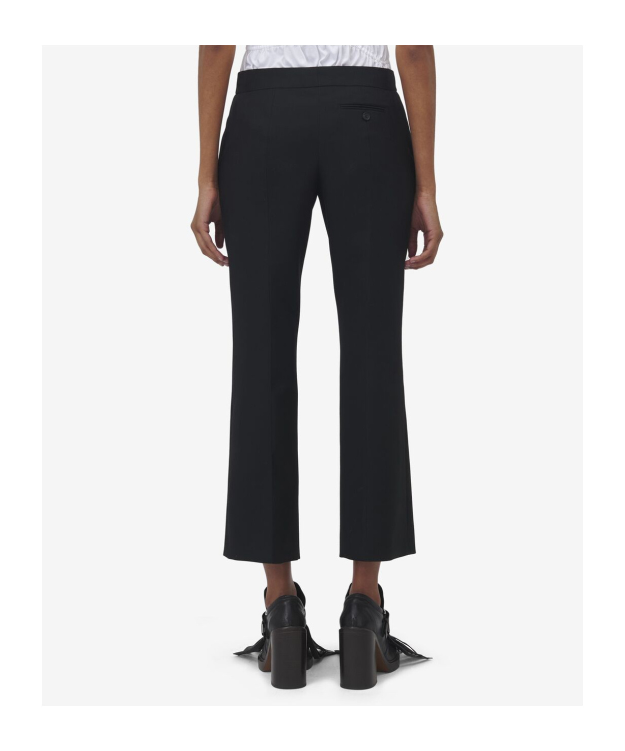 Alexander Mcqueen Alexander Mc Queen Black Wool Trousers In Black