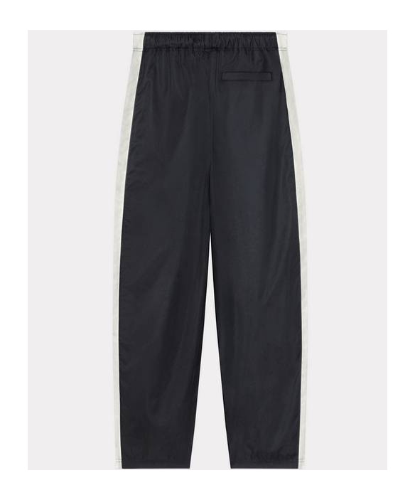 Kenzo Logo-patch Drawstring Track Pants In Black