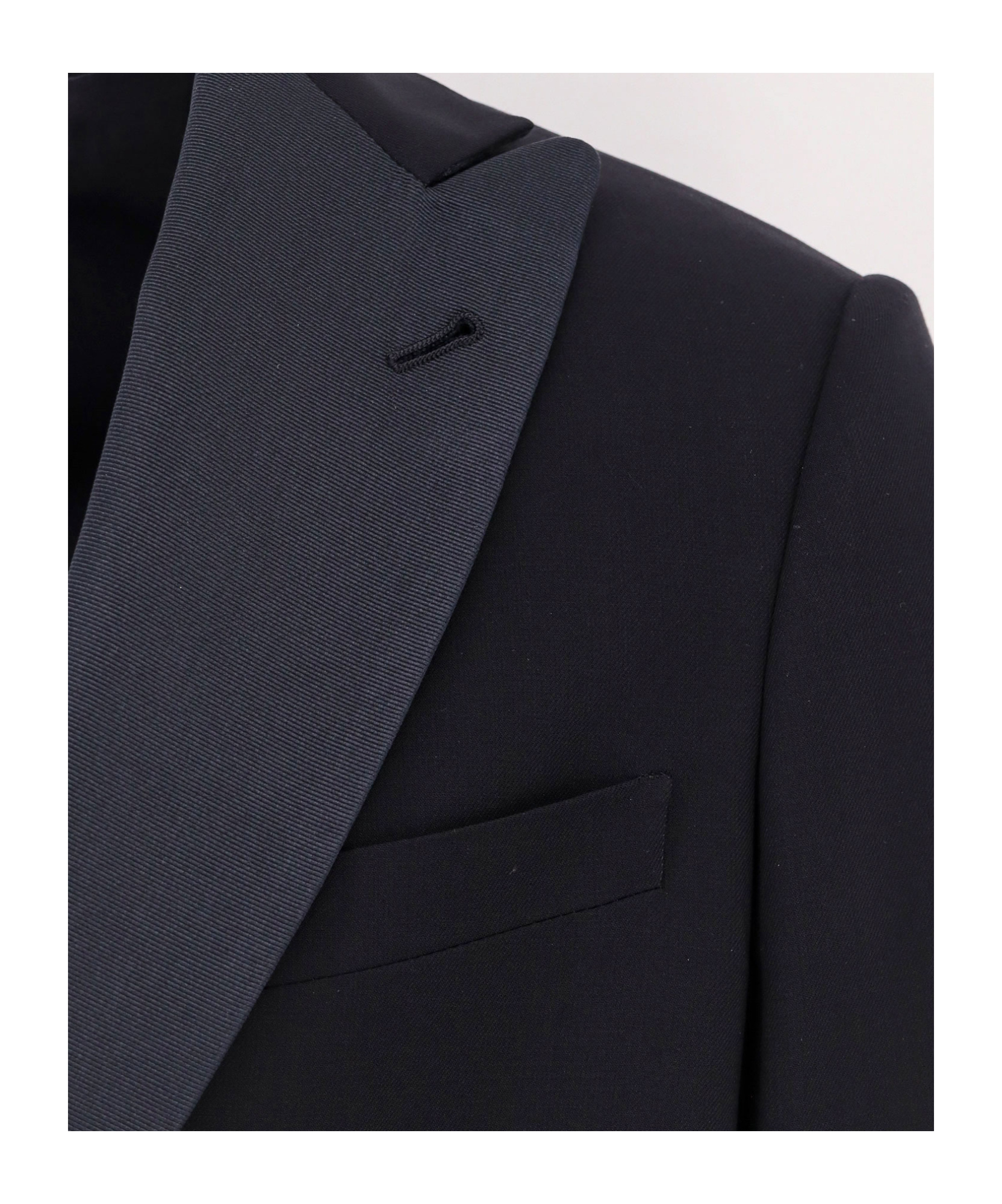 Giorgio Armani Single-breasted Wool Tuxedo Suit In Blue