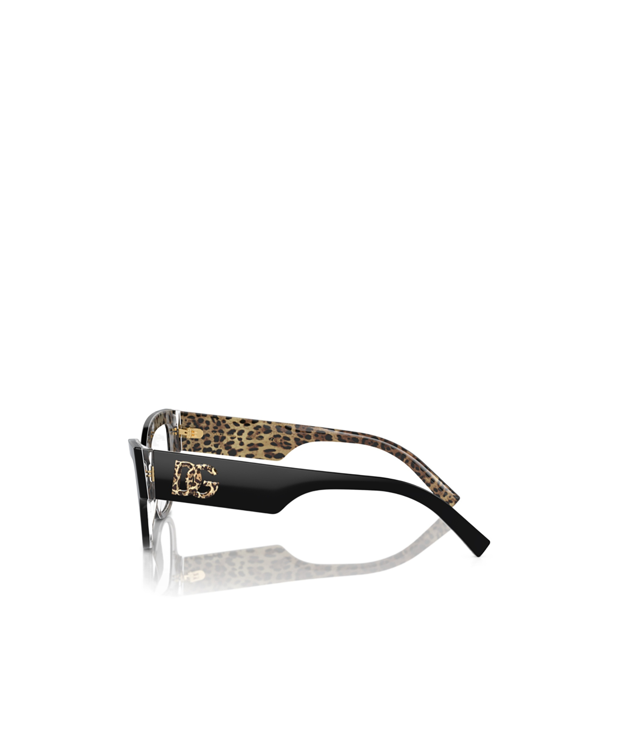 Dolce & Gabbana Cat Eye-frame Logo-lettering Glasses In Black