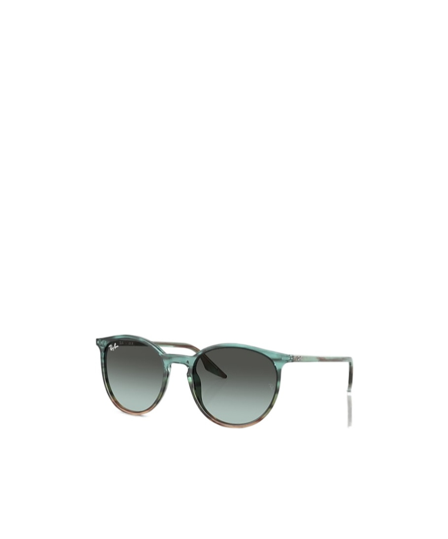 Ray Ban Logo-plaque Round-frame Sunglasses In Black