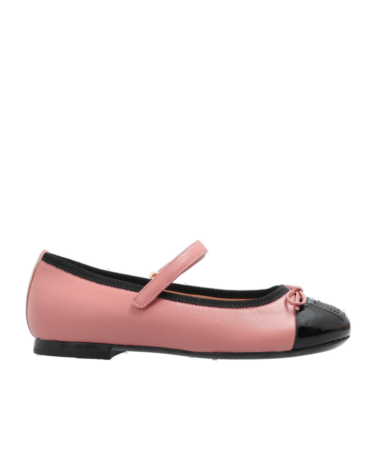 Dolce & Gabbana Logo-embossed Ballet Flats In Pink