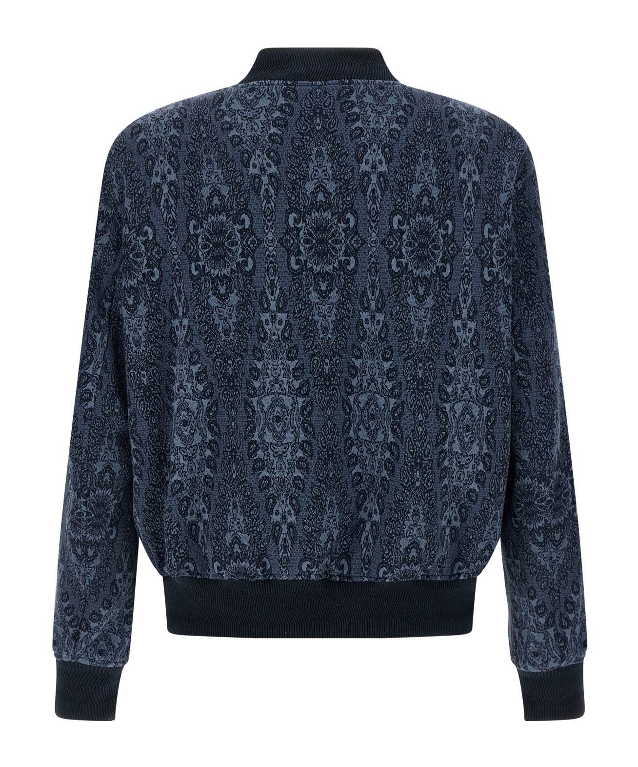 Etro Jacquard Bomber Jacket Casual Jackets And Parka In Black