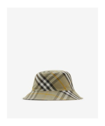 Burberry Check-pattern Reversible Bucket Hat In Nude