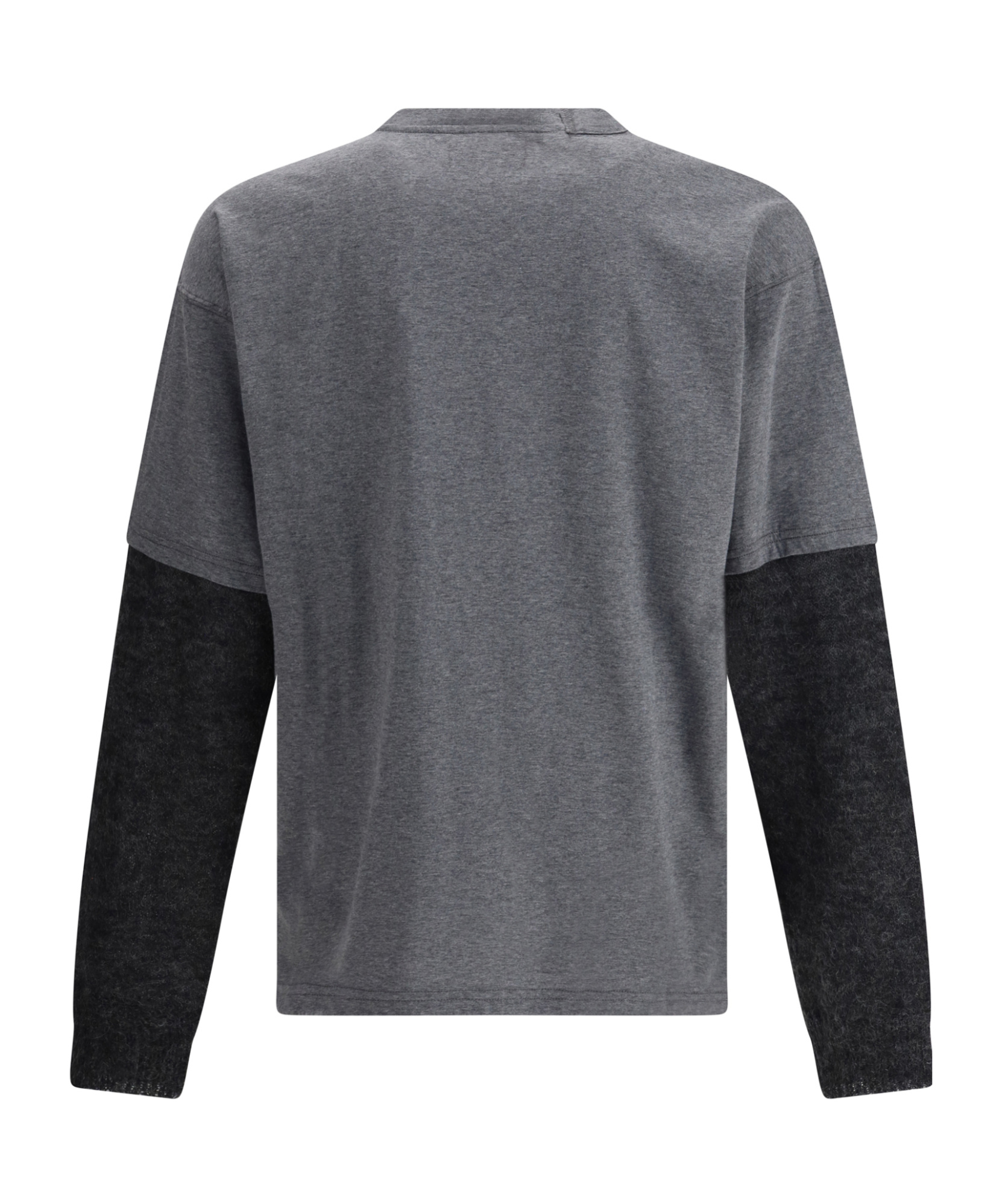 Magliano Trauma Long Sleeve In Contrast T-shirt In Gray