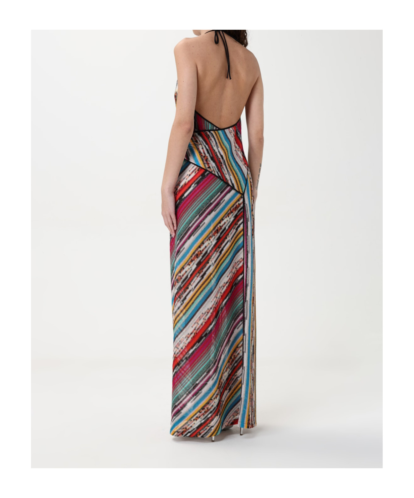 Missoni Striped Halterneck Maxi Dress