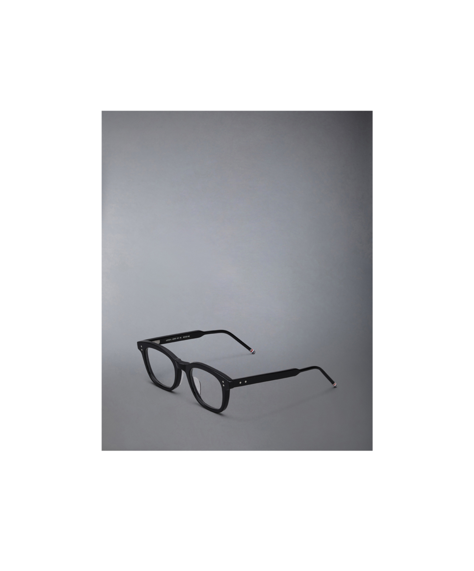 Shop Thom Browne Rectangular-frame Glasses In Black