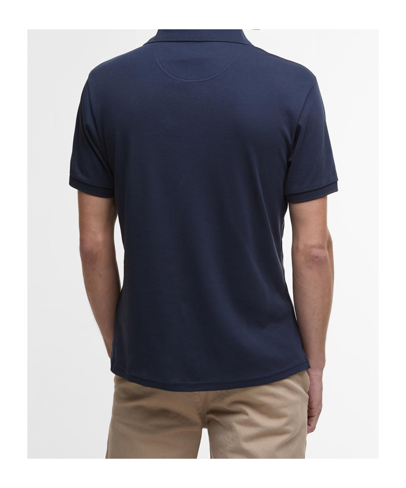 Barbour Hylton Short-sleeved Polo Shirt In Black