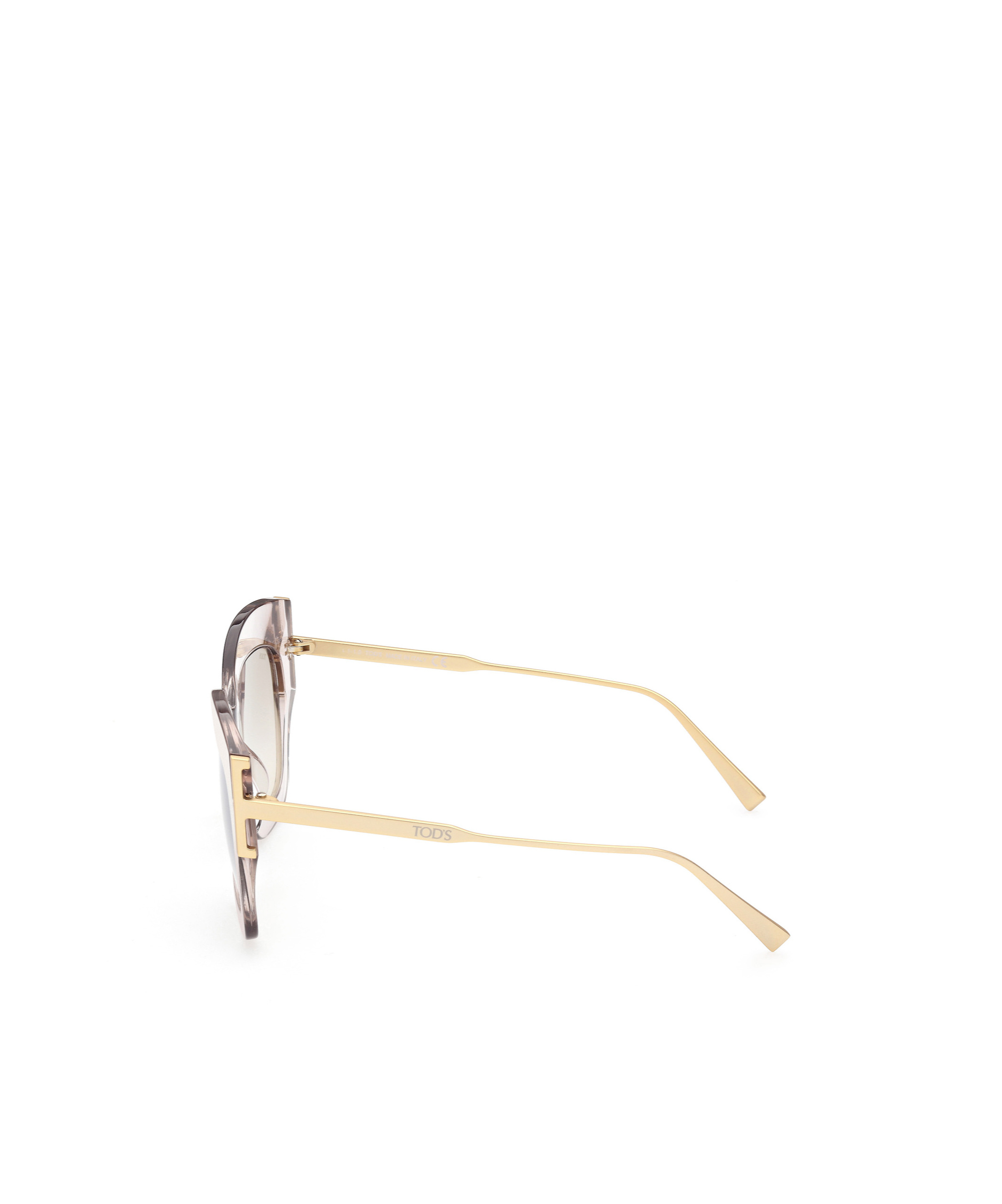 Tod's Geometric Frame Sunglasses In White