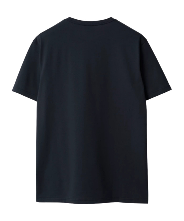 Burberry T-shirt Con Ekd In Black