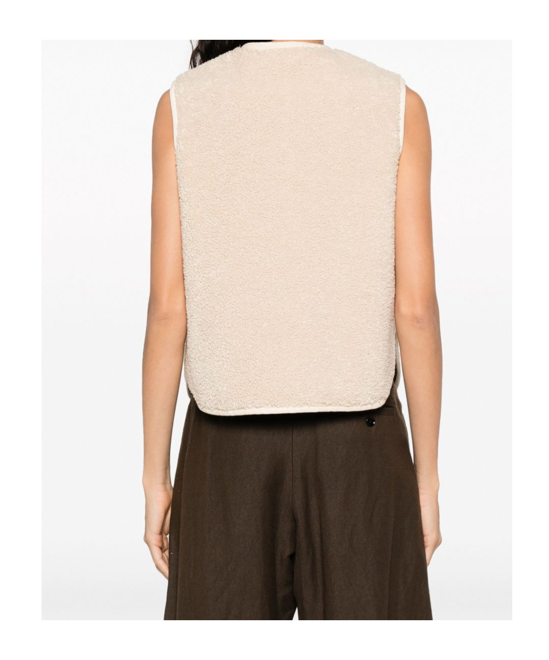 Soeur Sheepskin-effect Gilet In Multi