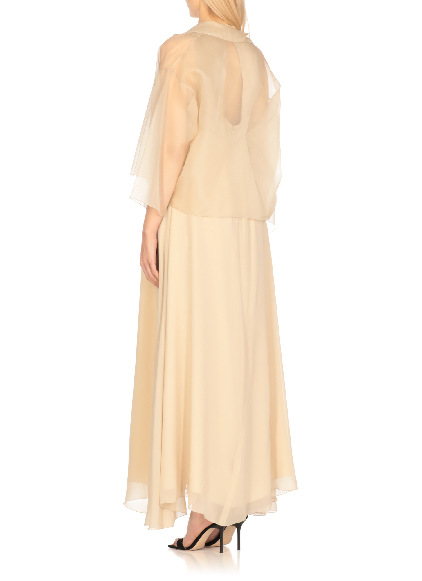 Antonelli Firenze Emma Sheer Jacket In Neutral