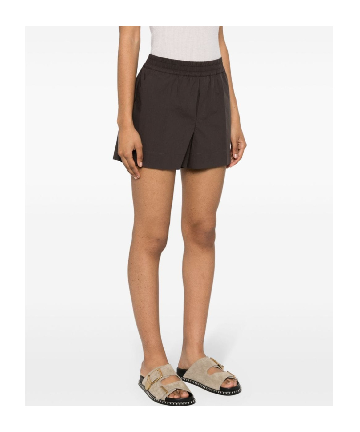 P.a.r.o.s.h Elasticated-waist Cotton Shorts