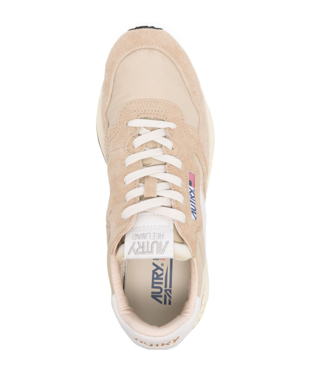 Autry Laced Sneakers In Nude