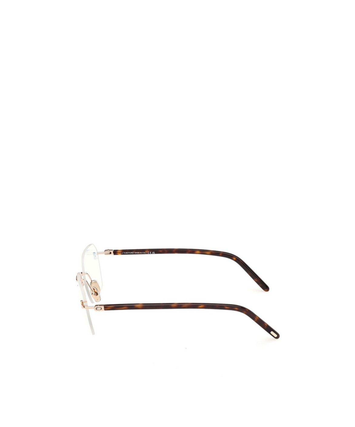 Tom Ford 54mm Rectangular Blue Light Blocking Optical Glasses In White