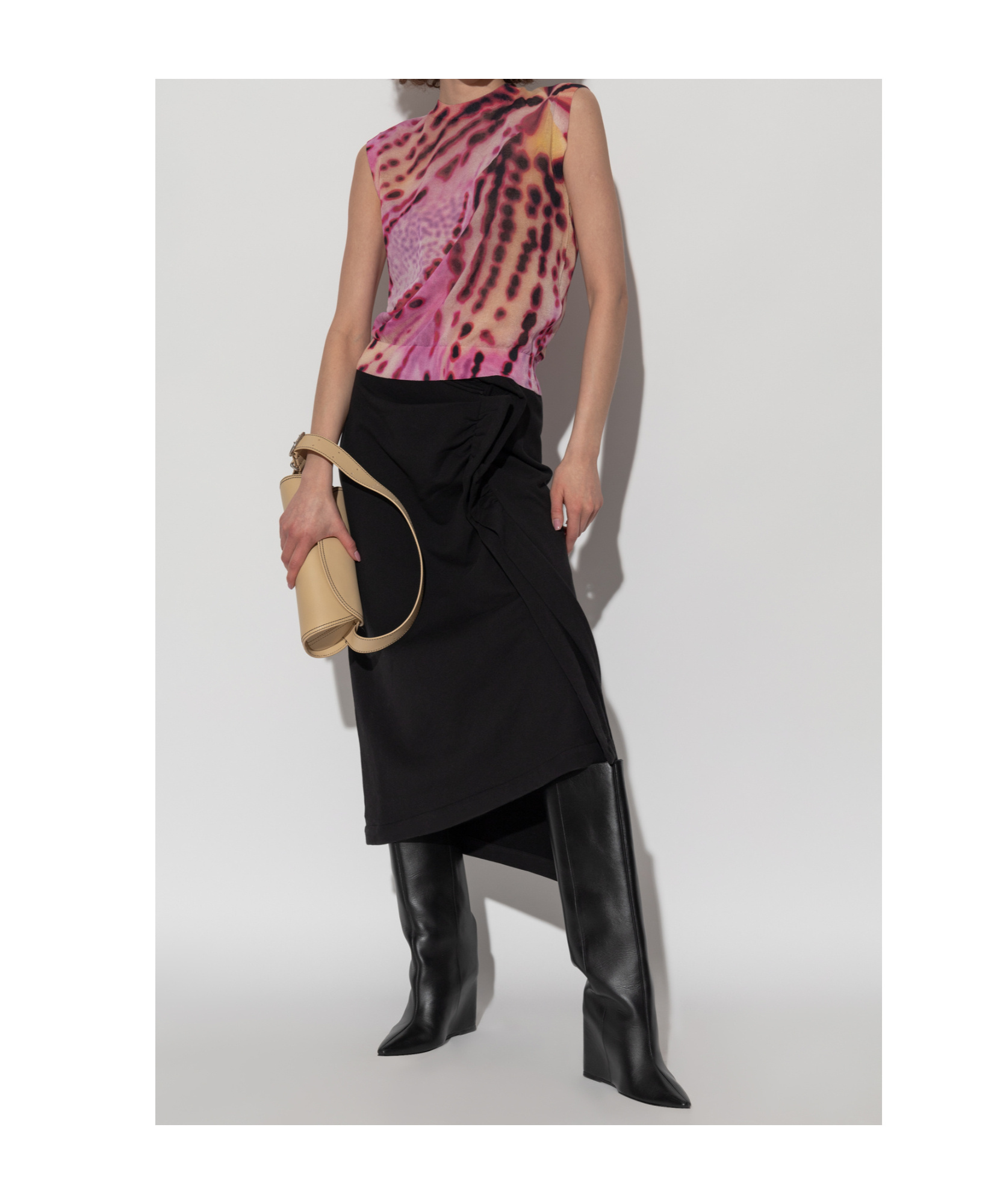 Dries Van Noten Zippered Skirt In Black