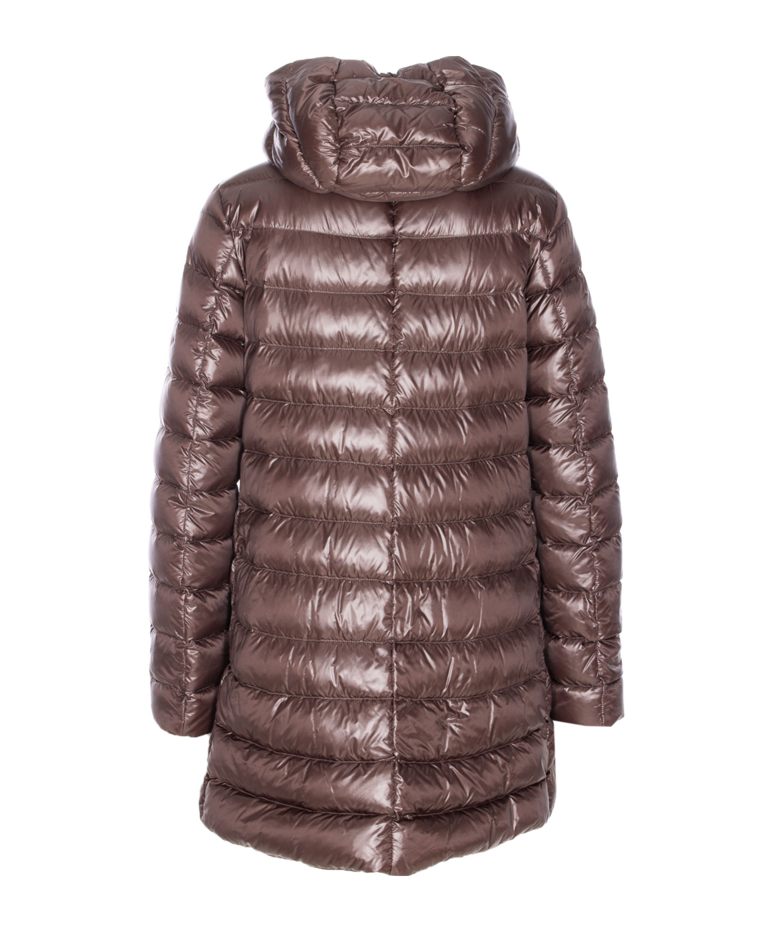 Herno Women A-shape Ultralight Down Jacket In Brown