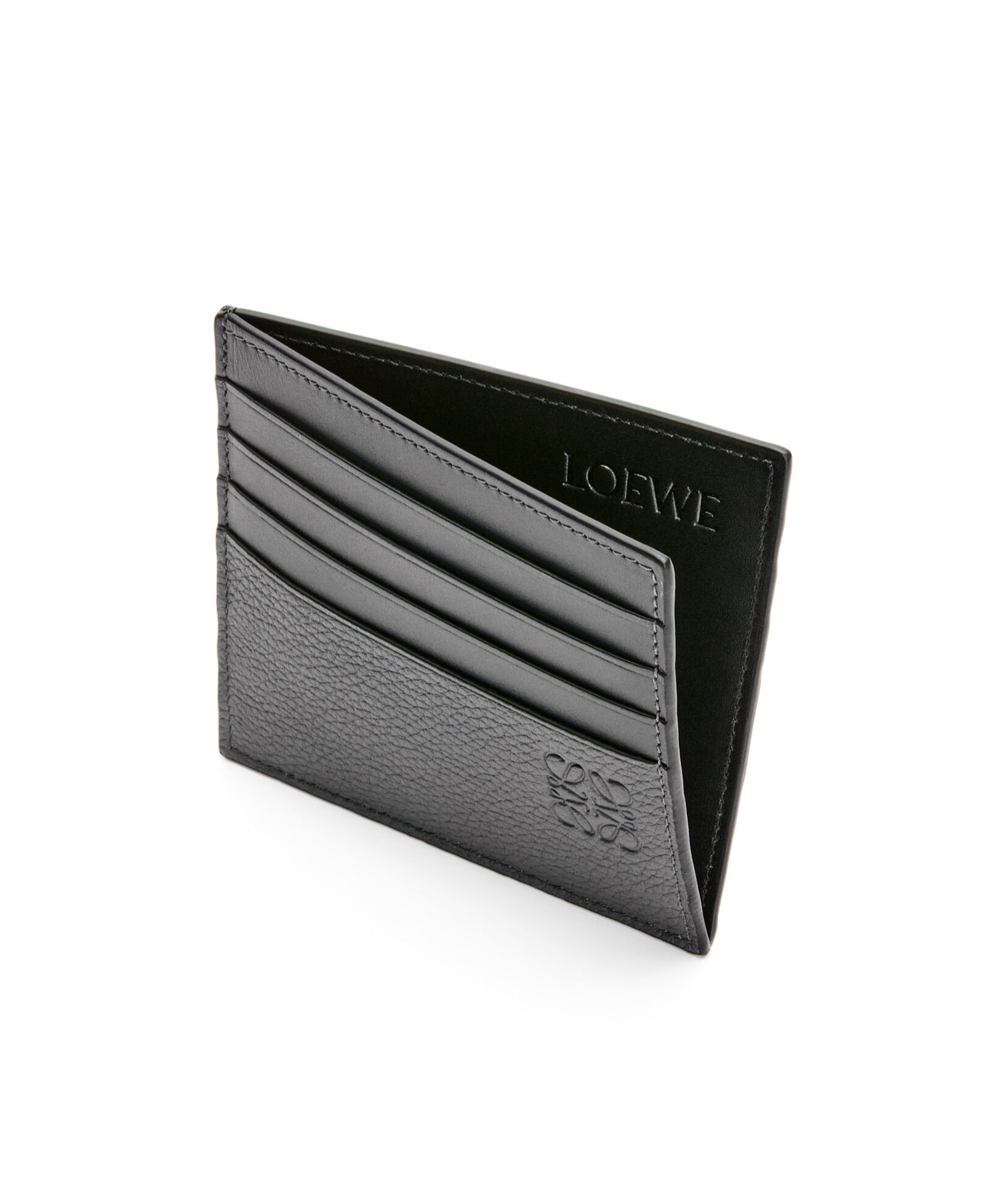Loewe Men's Open Plain Cardholder In Gray