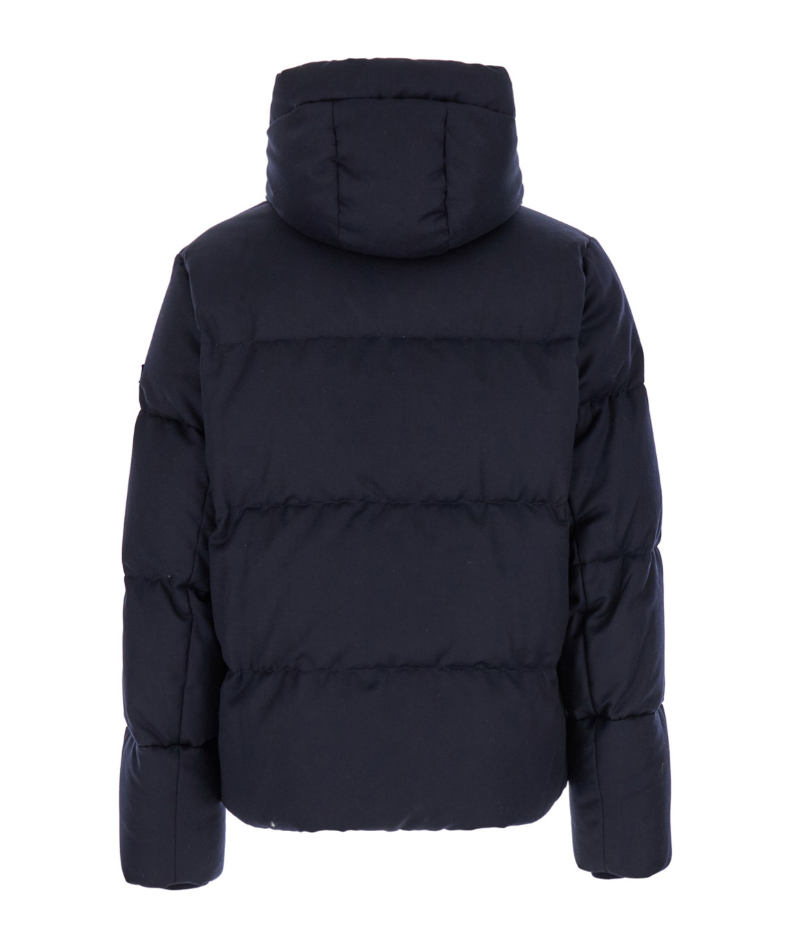 Tatras 'antoldo' Blue Down Jacket With Hood And Logo Patch In Black