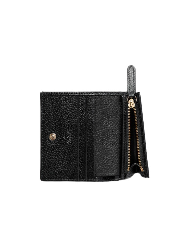 Gucci Gg Logo Mini Wallet In Black