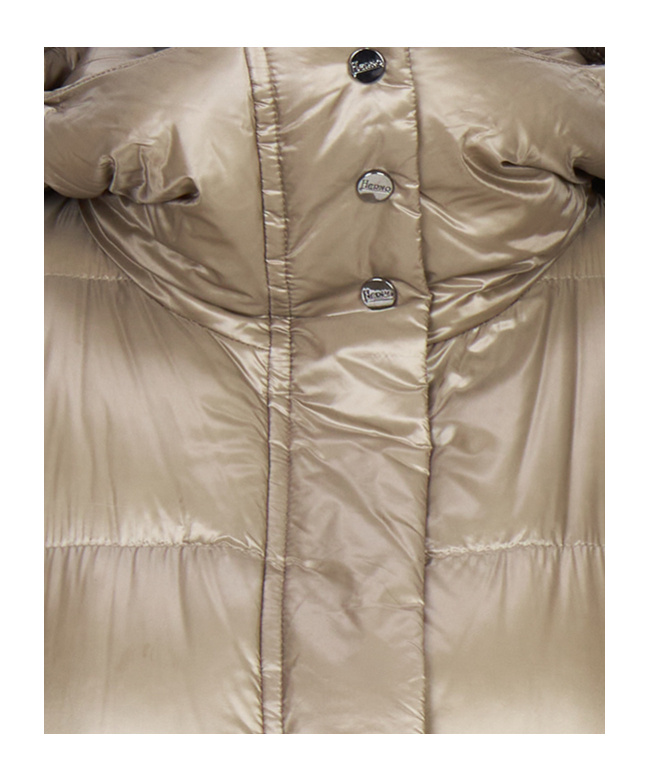 Herno Hooded Down Jacket In Brown