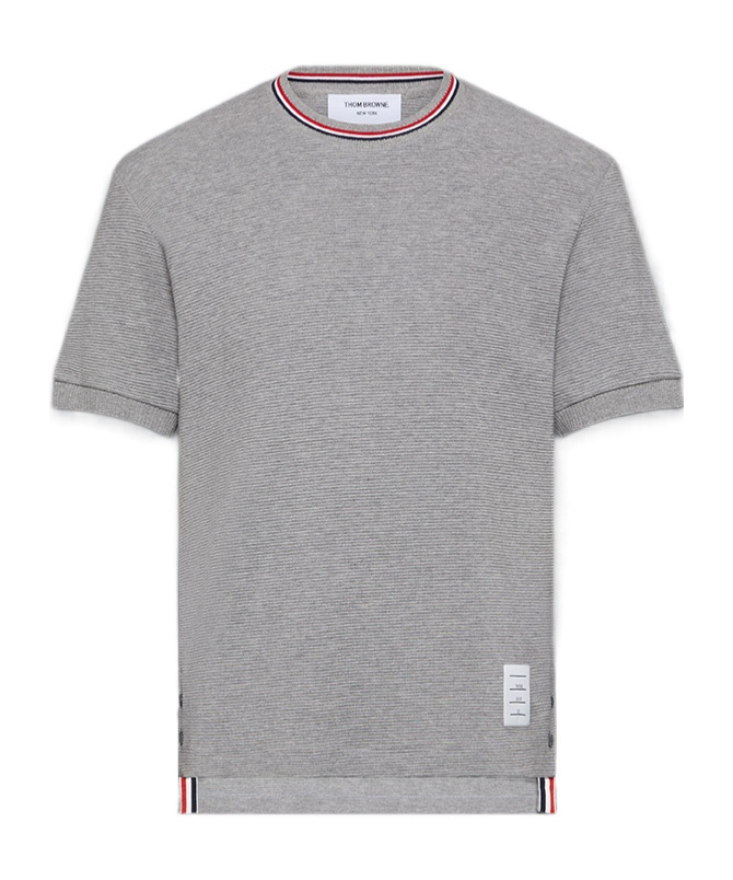 Thom Browne Wool Crew Neck T-shirt