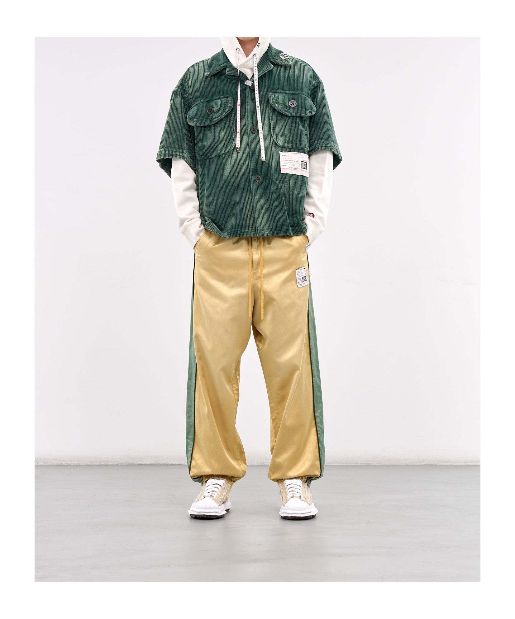 Miharayasuhiro Corduroy Shirt In Green