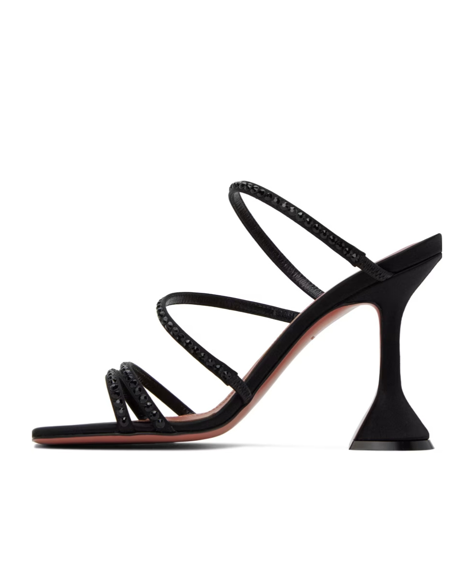 AMINA MUADDI NAIMA CRYSTAL CRYSTAL HIGH-HEELED SANDALS 