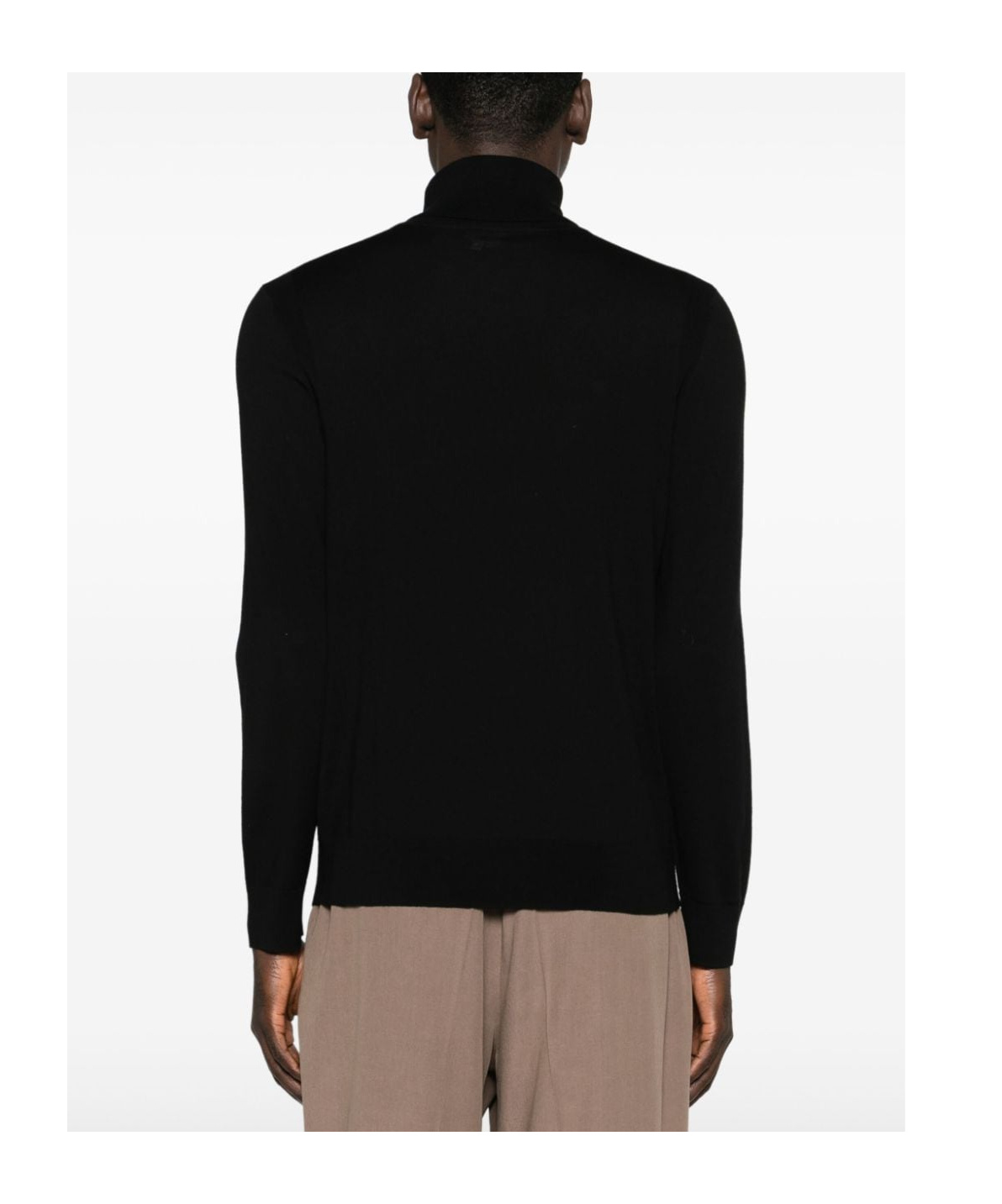 Shop Paul Smith Roll-neck Merino Jumper In Black