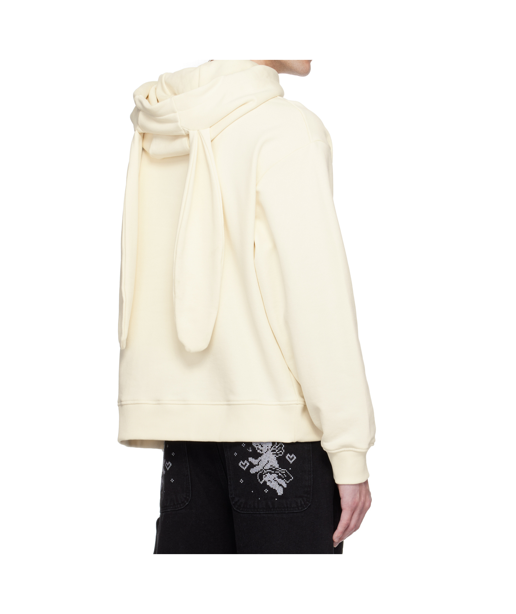 Shop Charles Jeffrrey Loverboy Patch Rabbit Ears Hoodie In True Color