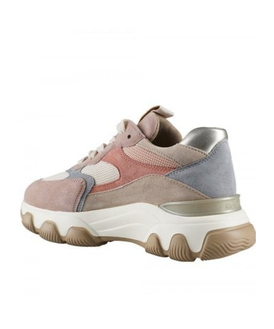 Hogan Hyperactive Colour-block Sneakers In Nude