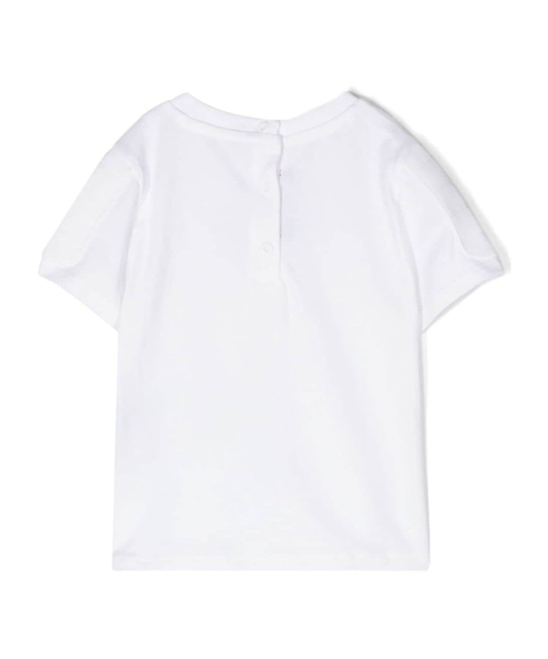 Balmain Flocked-logo Cotton T-shirt In White