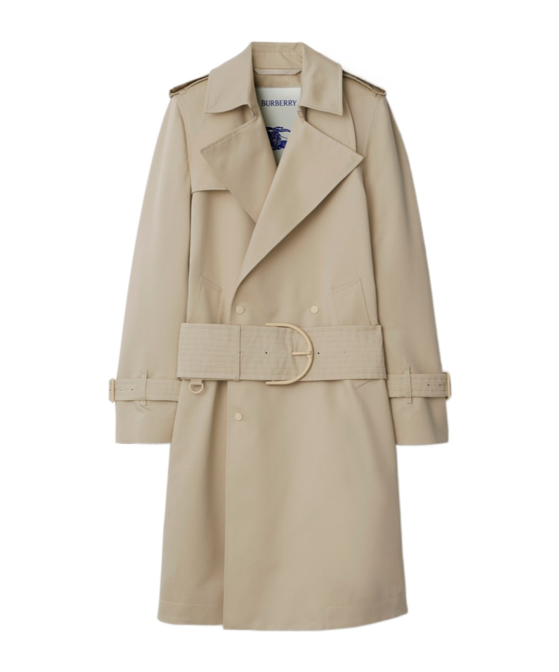 Burberry Belted Trench Coat In Nude