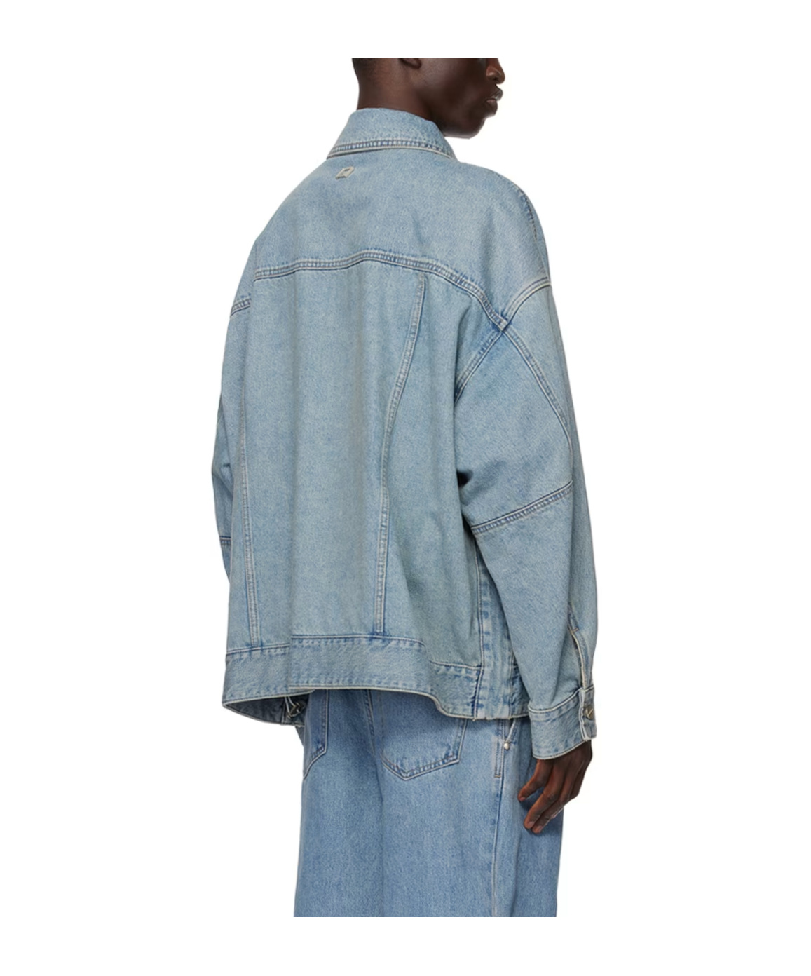 Wooyoungmi Blue Wire Denim Jacket In Blue