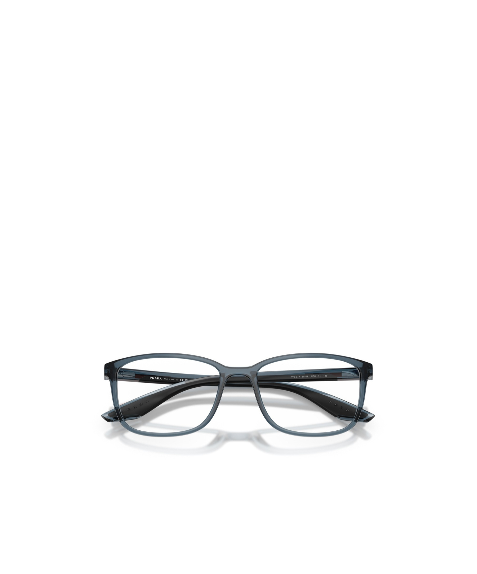 Prada Full Frame Plain Mirror In Gray