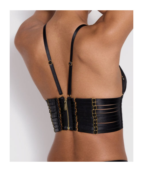 Shop Bordelle Multi-strap Bra In Black